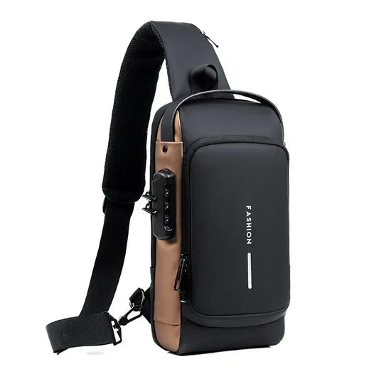 Bolso Cruzado Antirrobo USB