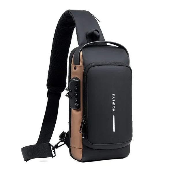 Bolso Cruzado Antirrobo USB